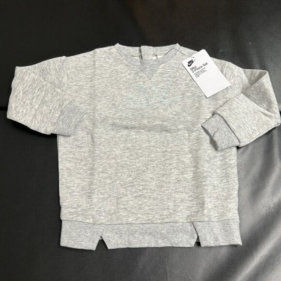 NWT Nike Leopard Print Leggings & Sweater Tunic Set Baby Girls Size 12M - Picture 2 of 3